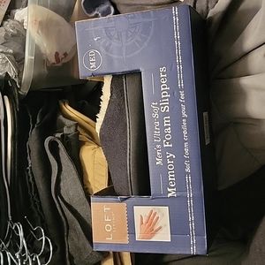 Men's memory foam slippers